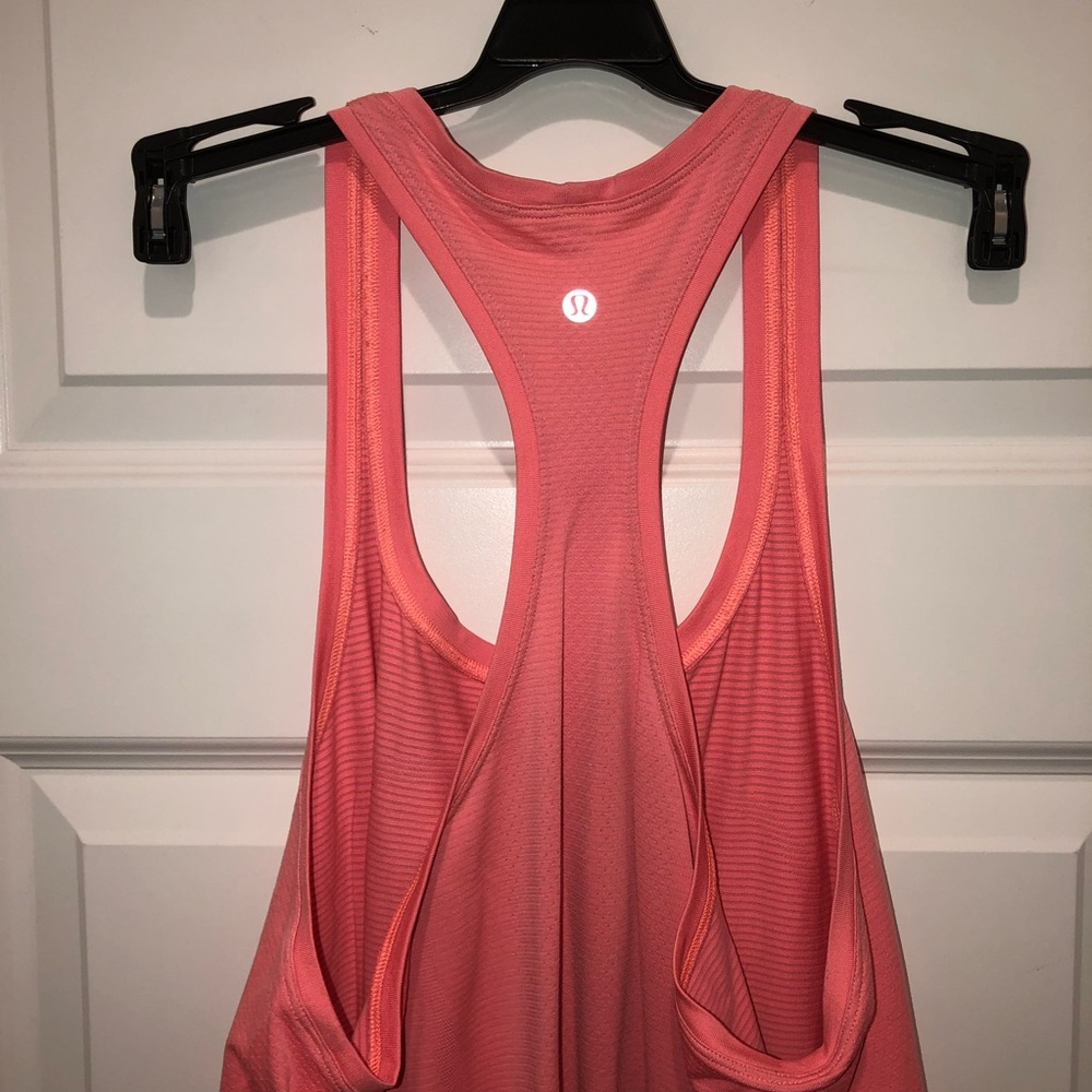 Lululemon Athletica Women’s Swiftly Tech Racerback Tank Top Shirt sz 12 Melon - Picture 3 of 4